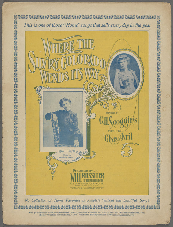 Where the silv'ry Colorado wends its way