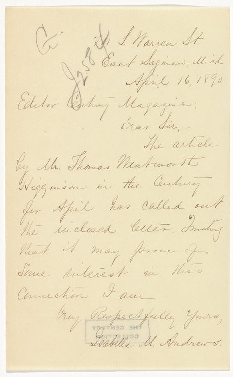 Andrews, Isabella M