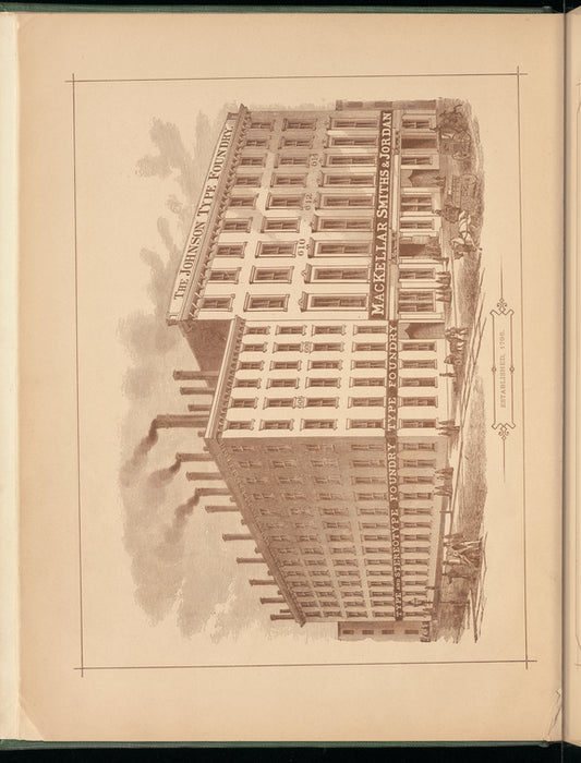 The printers' handy book of specimens: exhibiting the choicest productions of every description made at the Johnson Type Foundry : comprising every article essential for a book, newspaper, or job printing office
