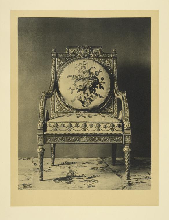 Fauteuil de la chambre à coucher de la grande-duchesse Marie Féodorovna.