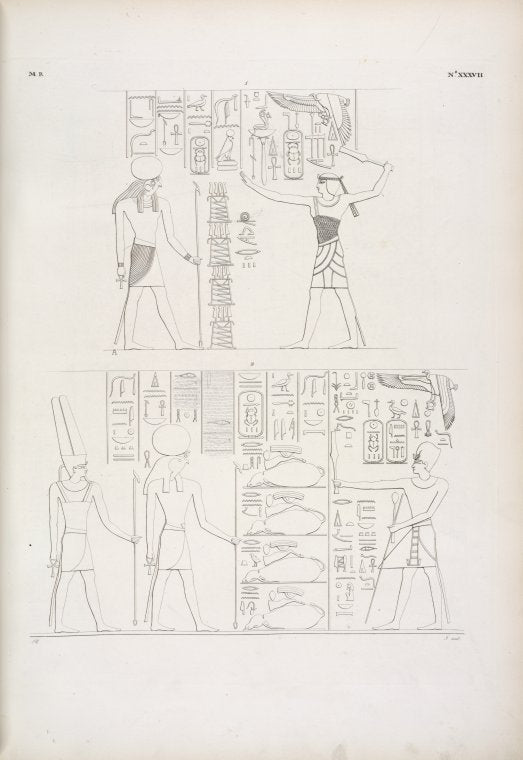 Lo stesso Amenôf [Amenhotep II] fa altre offerte a Phrê [Ra] ed Amon-rê [Amon].