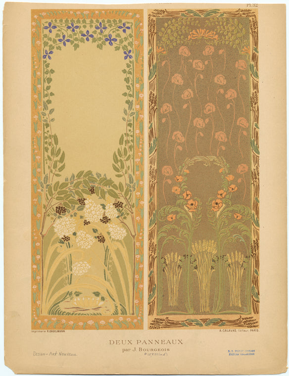 Deux panneaux par J. Bougeois