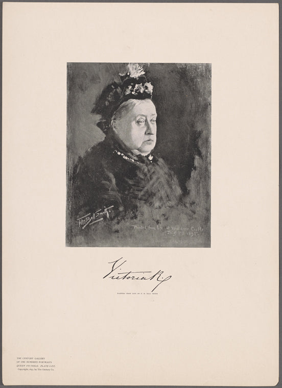 Victoria RI [signature]. Painted from life by F.M. Bell Smith