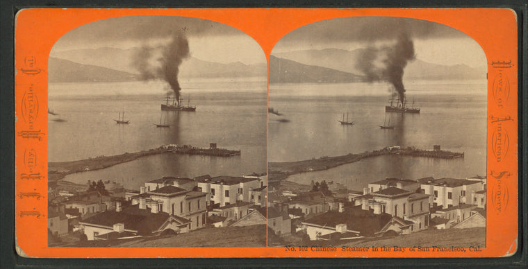 Chinese steamer in the Bay of San Francisco, Cal.
