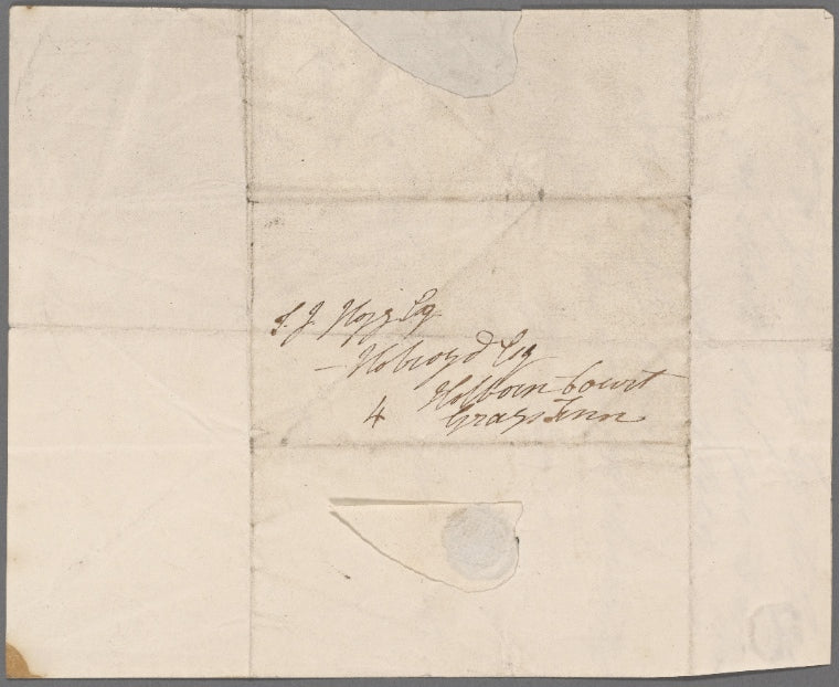 Autograph letter signed to Thomas Jefferson Hogg, 2 March 1815