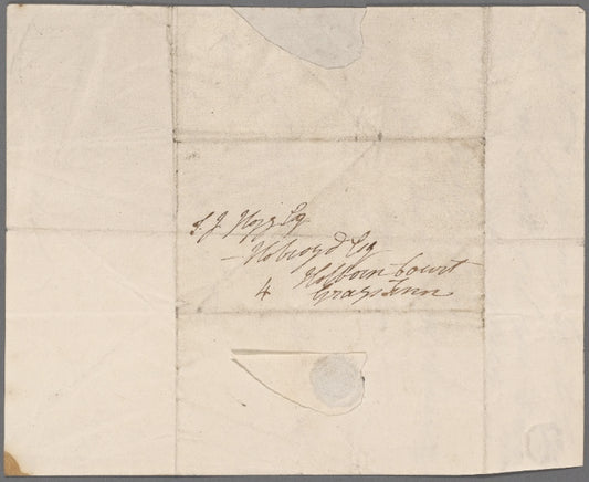 Autograph letter signed to Thomas Jefferson Hogg, 2 March 1815