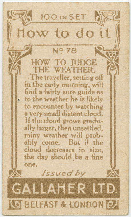 How to judge the weather.