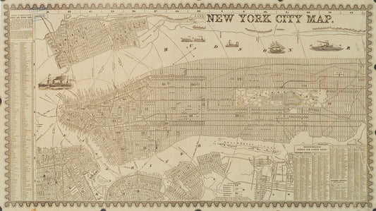 New York city map.