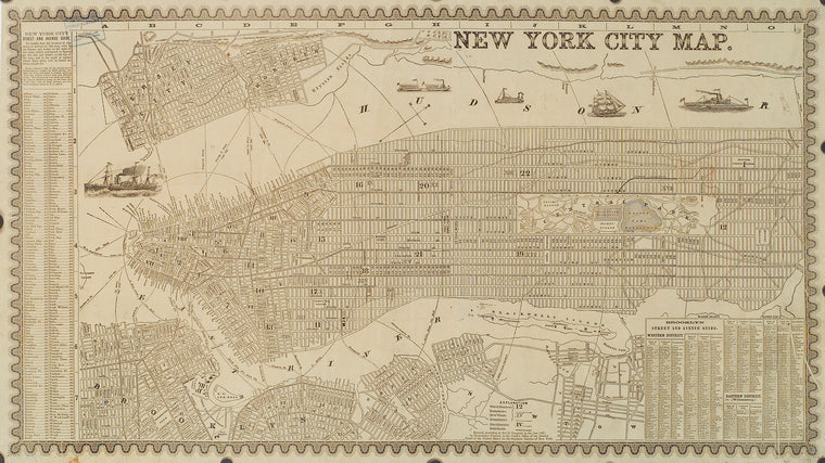 New York city map.