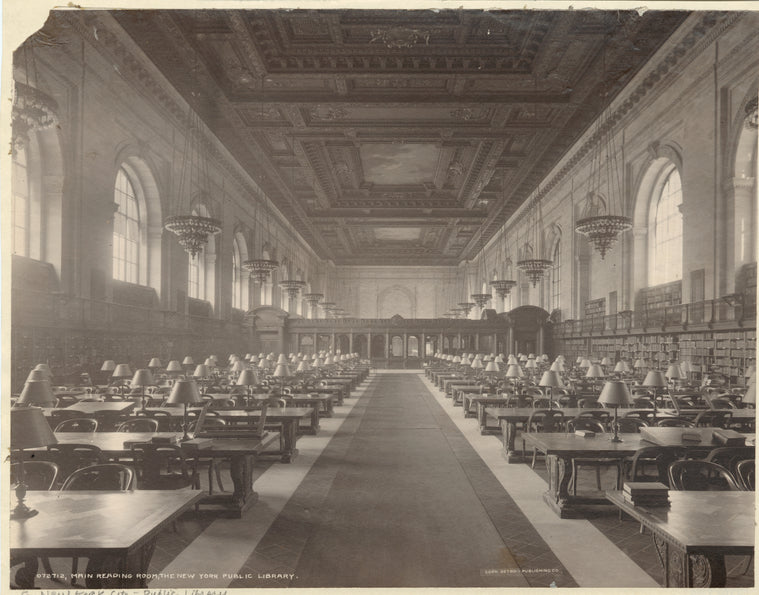 Main reading room, the New York Public Library