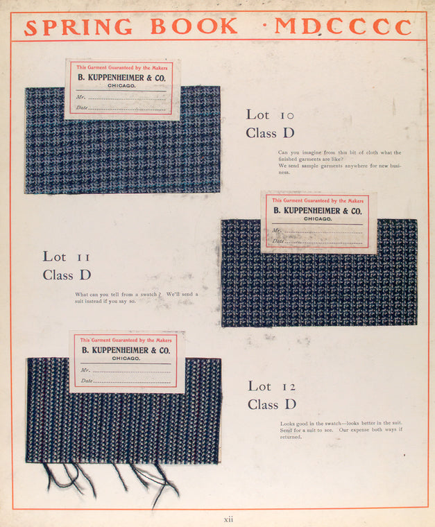 Class D: swatches of fabric.