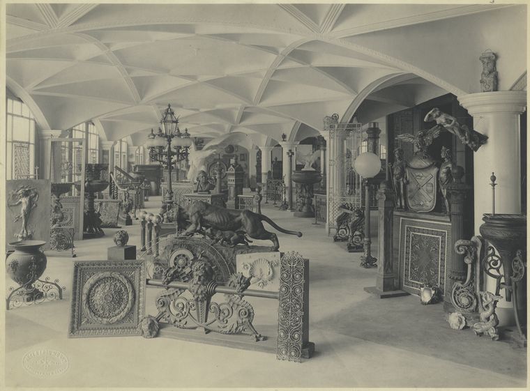 Show room; Hecla Iron Works, Brooklyn, New York.
