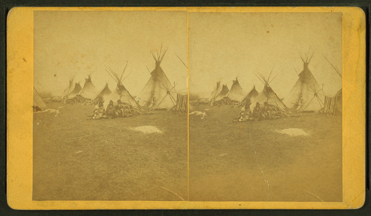Crow Village of teepeees, Yellowstone Park.