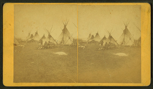 Crow Village of teepeees, Yellowstone Park.