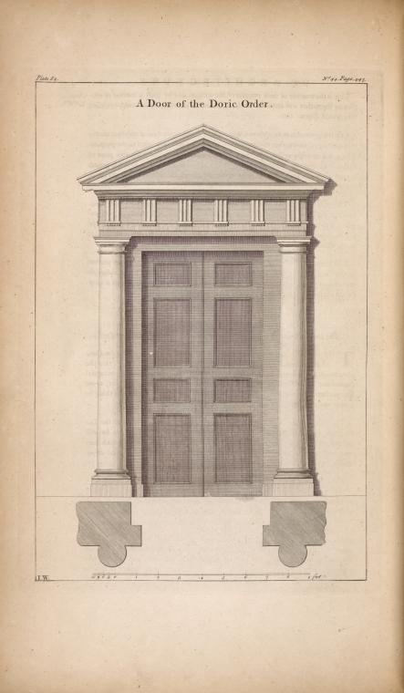 A door of the doric order.