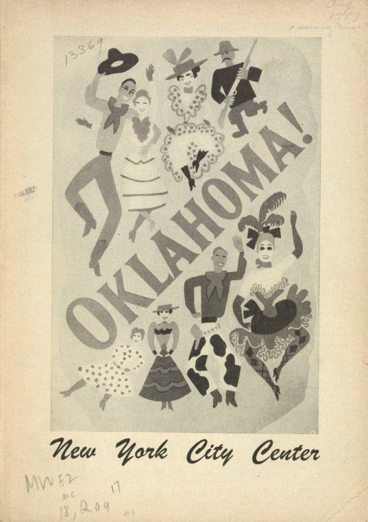 Program for the 1953 revival of Oklahoma!