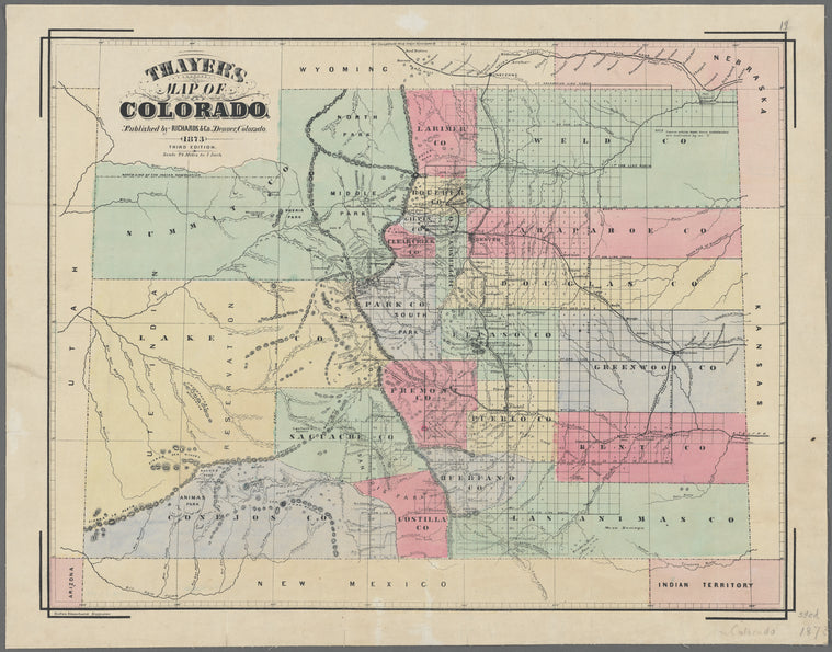 Thayer's map of Colorado