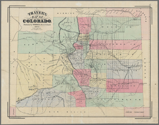 Thayer's map of Colorado