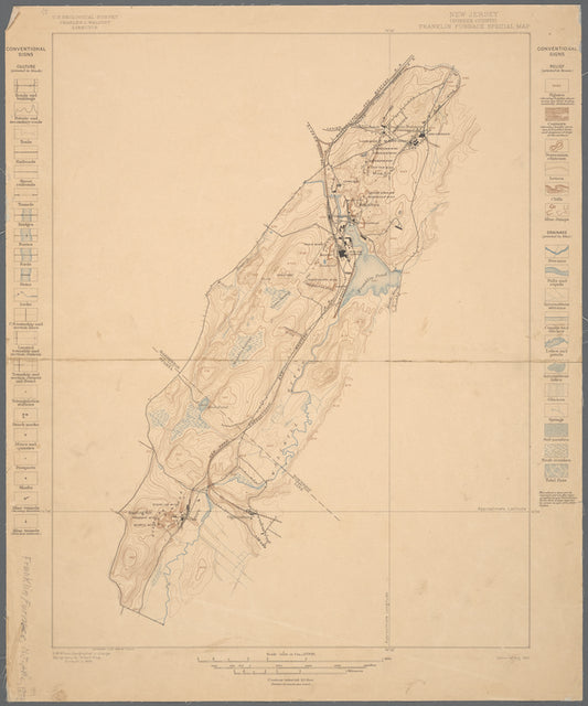 New Jersey (Sussex County) Franklin Furnace special map