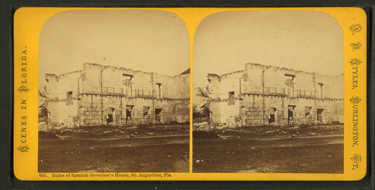 Ruins of Spanish Governor's House, St. Augustine, Fla.