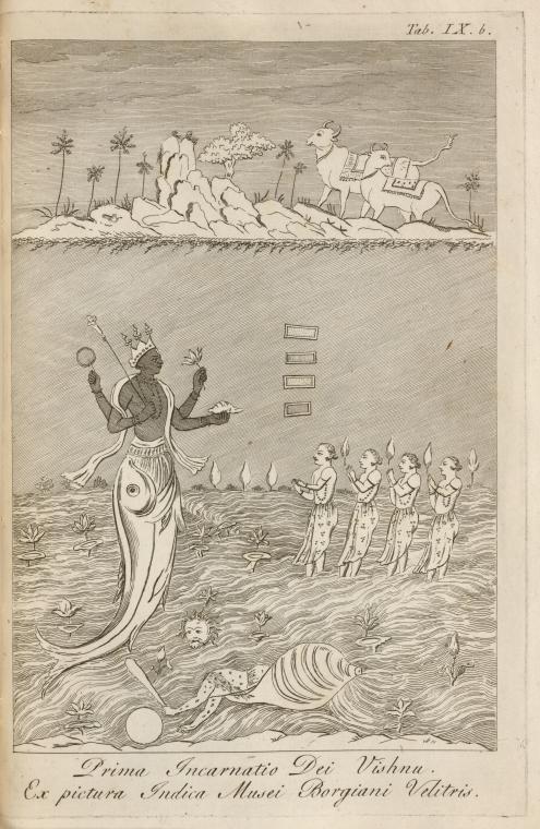 Tab. 9b. Prima incarnation Dei Vishnu.
