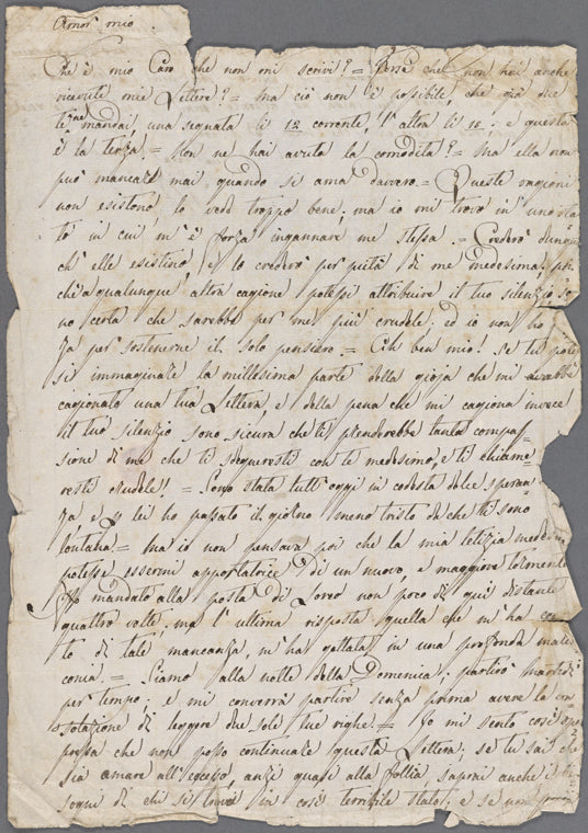 Autograph letter signed to Lord Byron, 18 April 1819