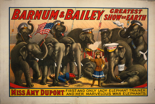 Barnum & Bailey greatest show on earth circus poster