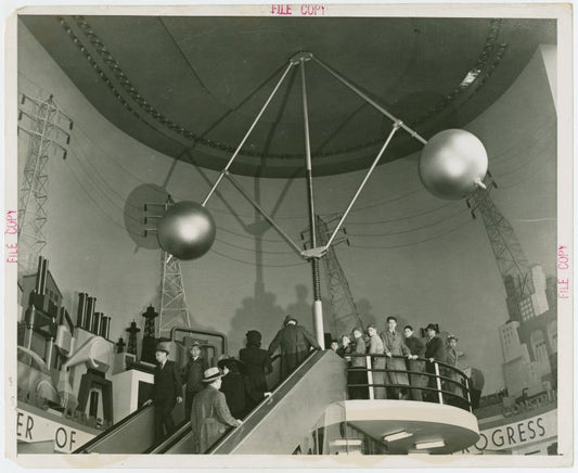Westinghouse - Visitors on escalator