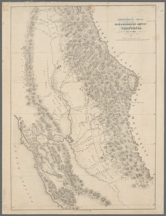 Topographical sketch of the gold & quicksilver district of California : July 25th, 1848