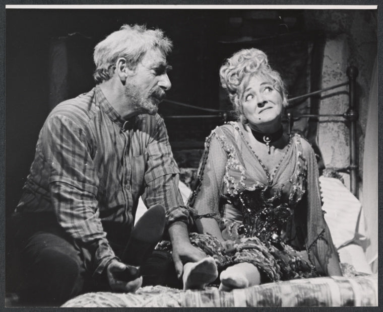 Herschel Bernardi and Maria Karnilova in the stage production Zorba