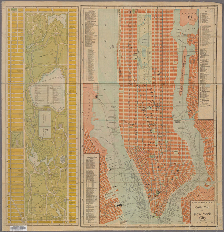 Rand McNally & Co.'s guide map of New York City