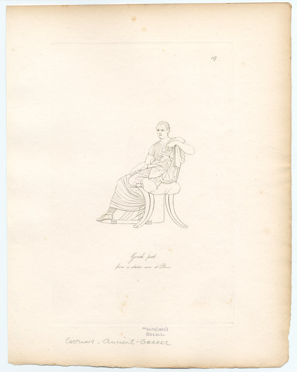 Greek poet : From a statue now at Paris