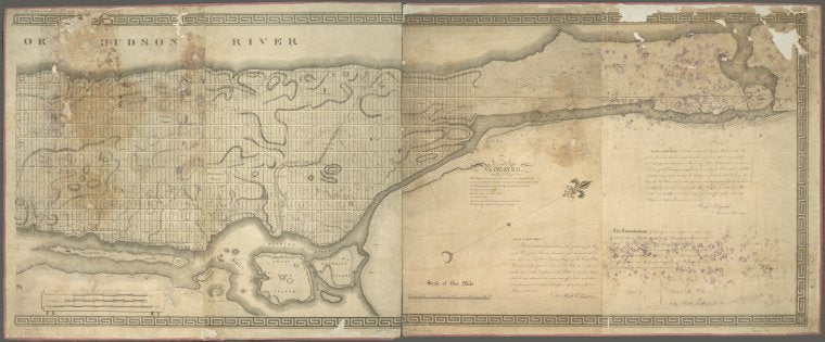Map of the city of New York and island of Manhattan as laid out by the commissioners appointed by the Legislature, April 3, 1807