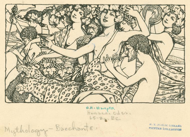 Bacchanal scene