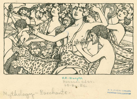 Bacchanal scene