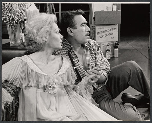 Margaret Leighton and Anthony Quinn in the stage production Tchin-Tchin