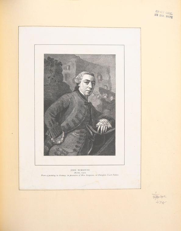 John Burgoyne, (Rome, 1750).