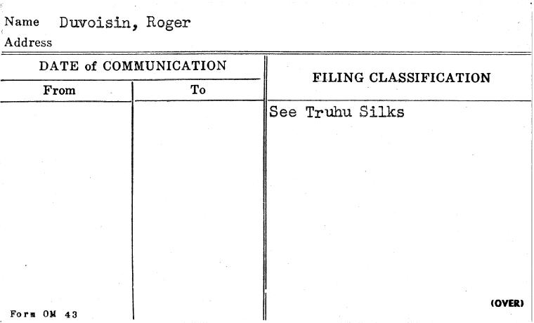 Duvoisin, Roger