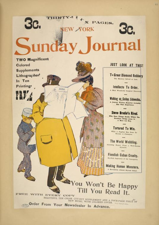New York Sunday journal. 1895.