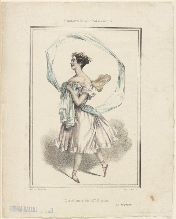 Costume de Mlle. Bertin [sic] La sylphide