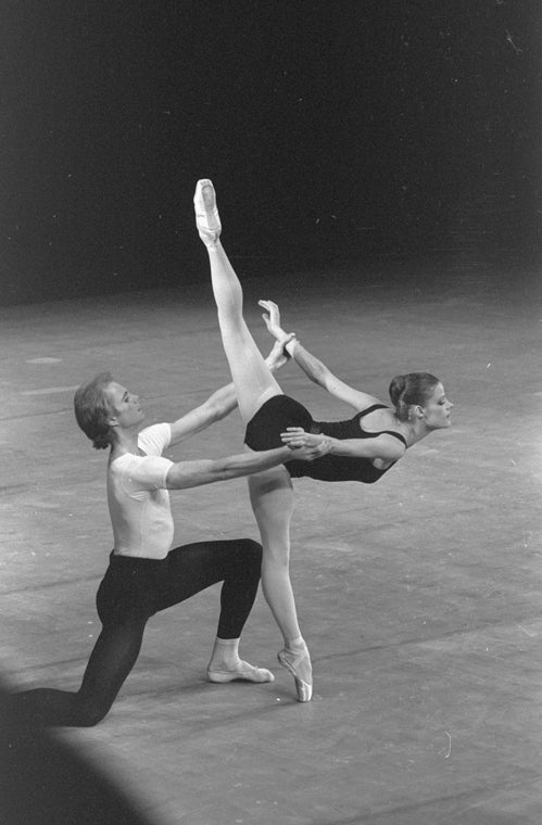 New York City Ballet production of "The Four Temperaments" with Merrill Ashley and Adam Luders, choreography by George Balanchine (New York)