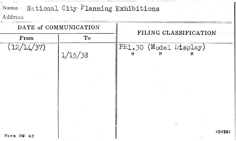National City Planning Exhibitions