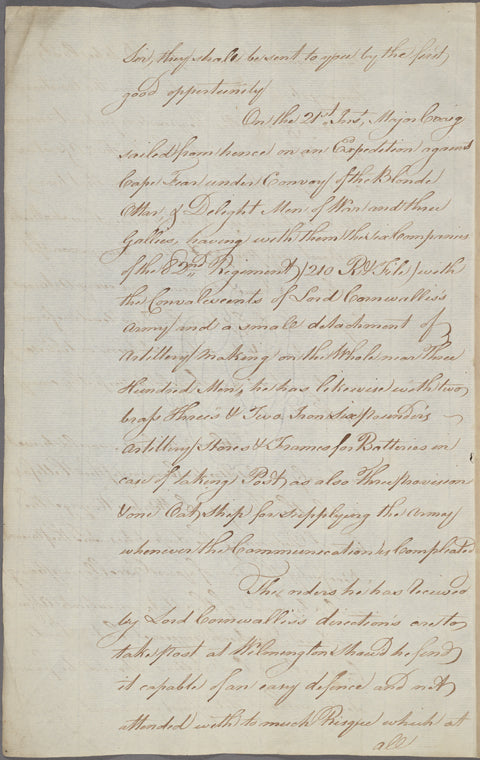 Letter to [Sir Henry Clinton, New York.]
