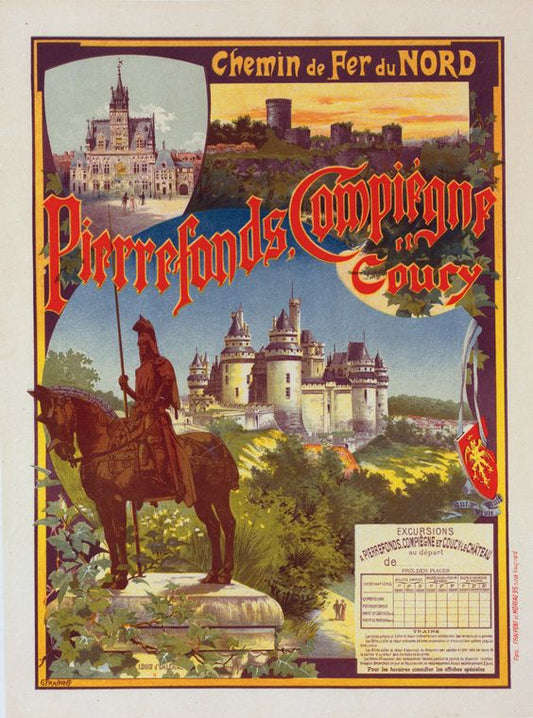 Affiche pour la Cie du Nord : "Pierrefonds".