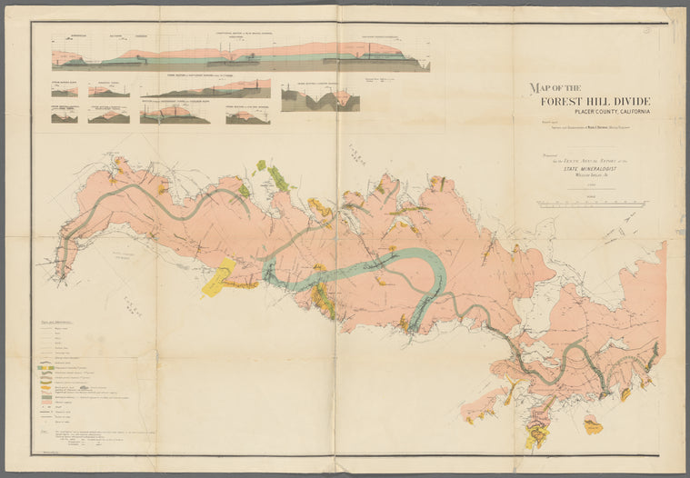 Map of the Forest Hill Divide, Placer County, California