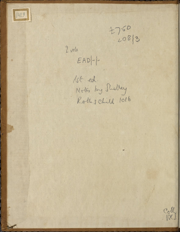 Holograph annotations in a copy of Godwin's Political Justice