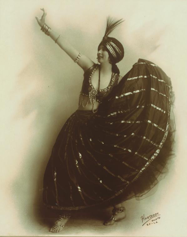 Ruth St. Denis in Black and Gold Nautch.