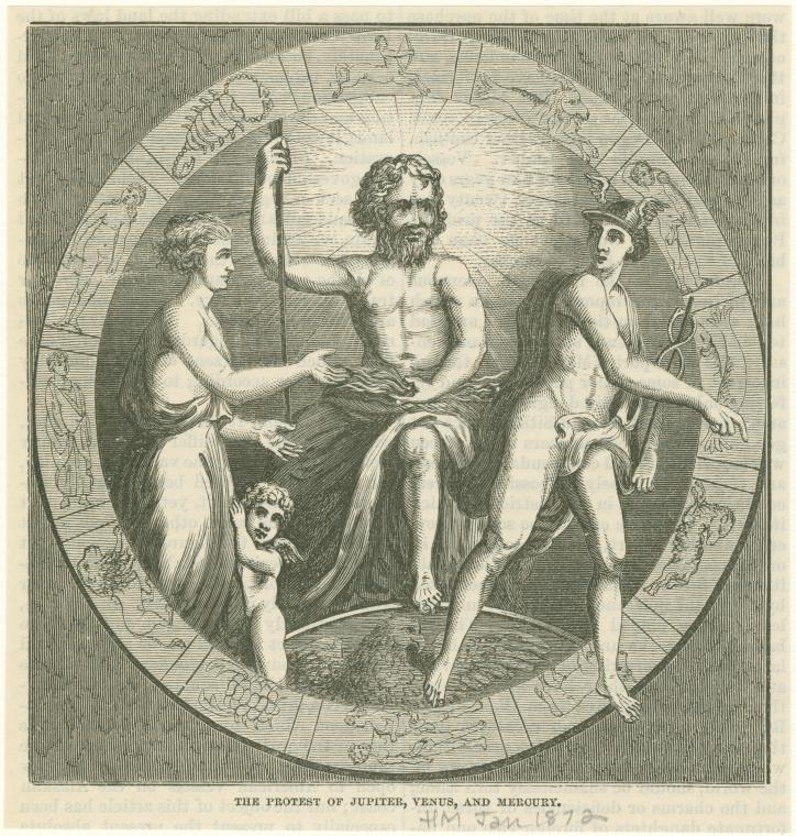 The protest of Jupiter, Venus, and Mercury