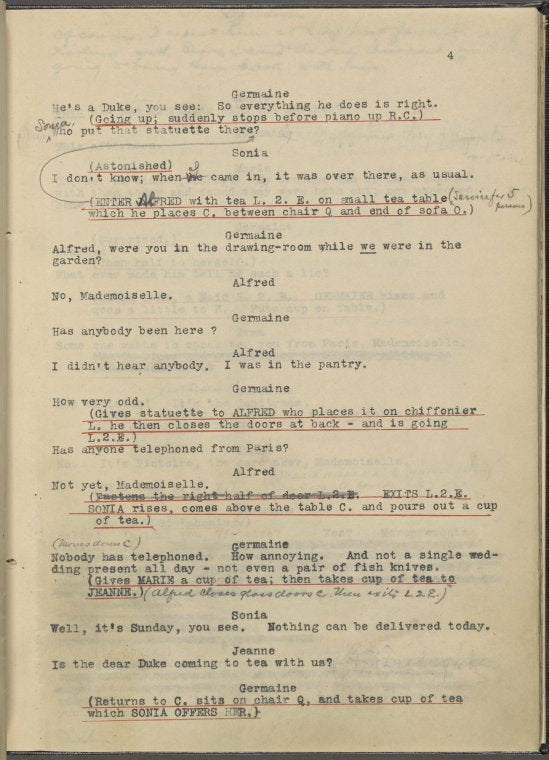 "Arsène Lupin;" a drama in 3 [i.e. 4] acts.