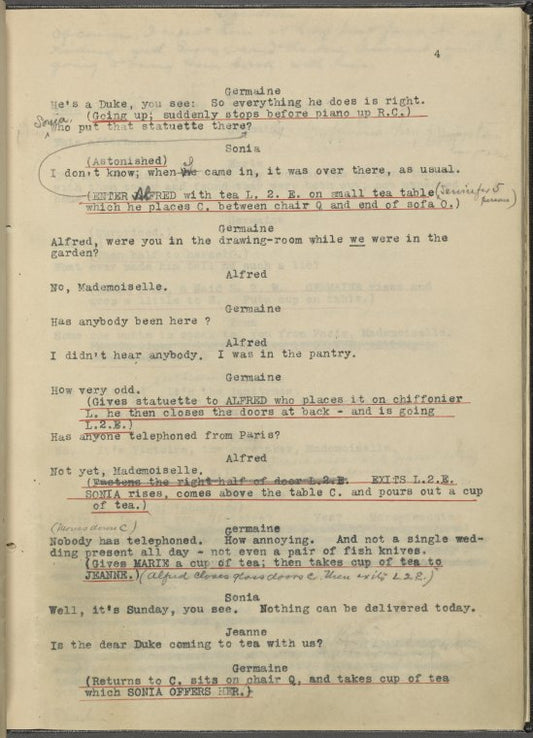 "Arsène Lupin;" a drama in 3 [i.e. 4] acts.